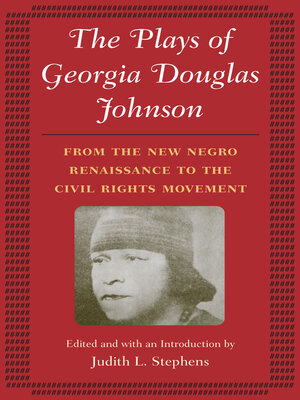 cover image of The Plays of Georgia Douglas Johnson